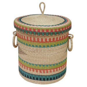 Bijan Laundry Hamper with Lid